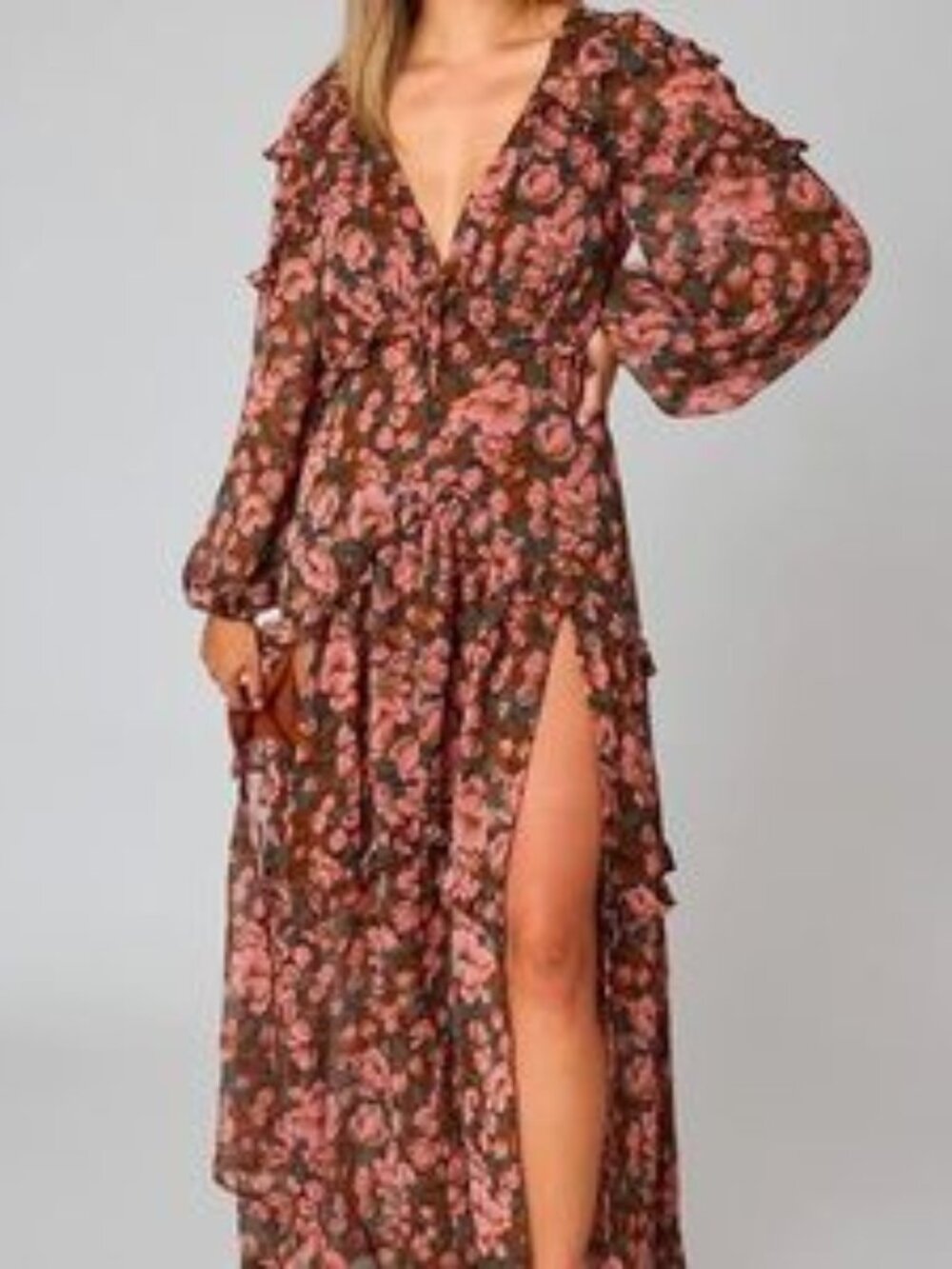 BuddyLove Pia Long Sleeve Maxi Dress in Lost Lovers - Picture 5 of 16